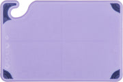 Allergen Saf-T-Grip Cutting Board With Molded-In Ruler by San Jamar – 6"L x 9"W, Proprietary Blend, Purple, Model CBG6938PR