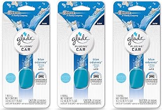 Glade Plugins Car Refill - Blue Odyssey - Net Wt. 3.2 mL (0.11 FL OZ) Per Refill - Pack of 3 Refills