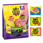 and SWEDISH FISH Mini Soft & Chewy Gummy Halloween Candy Variety Pack by Sour Patch Kids – 36.332 OZ (Pack of 2), Green, Pack of 160
