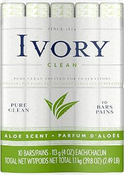 Ivory Aloe 10-Count: Bath Size Bars 4 Oz Packaging may Vary