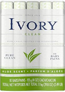 Ivory Aloe 10-Count: Bath Size Bars 4 Oz Packaging may Vary