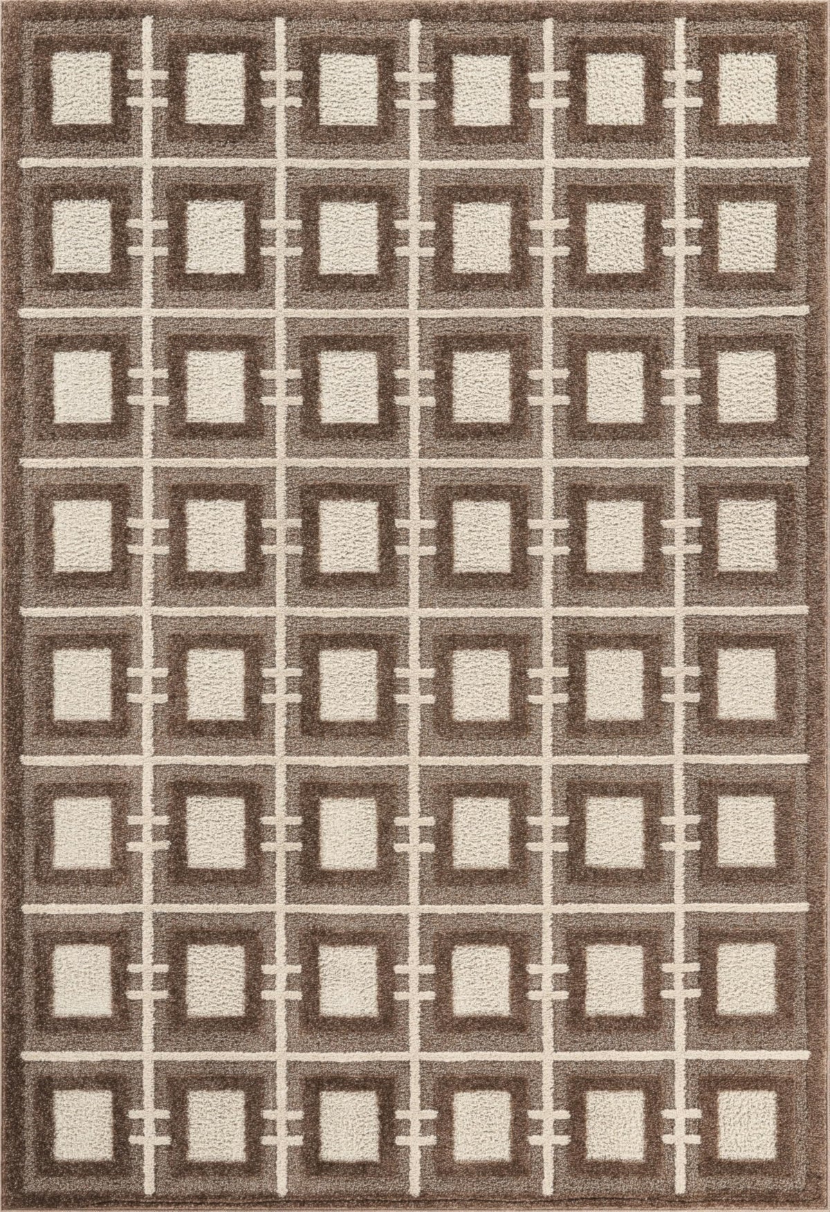 Cozy Brown Area Rug for Living Room by Abani – 4' x 6', Polypropylene, Brown