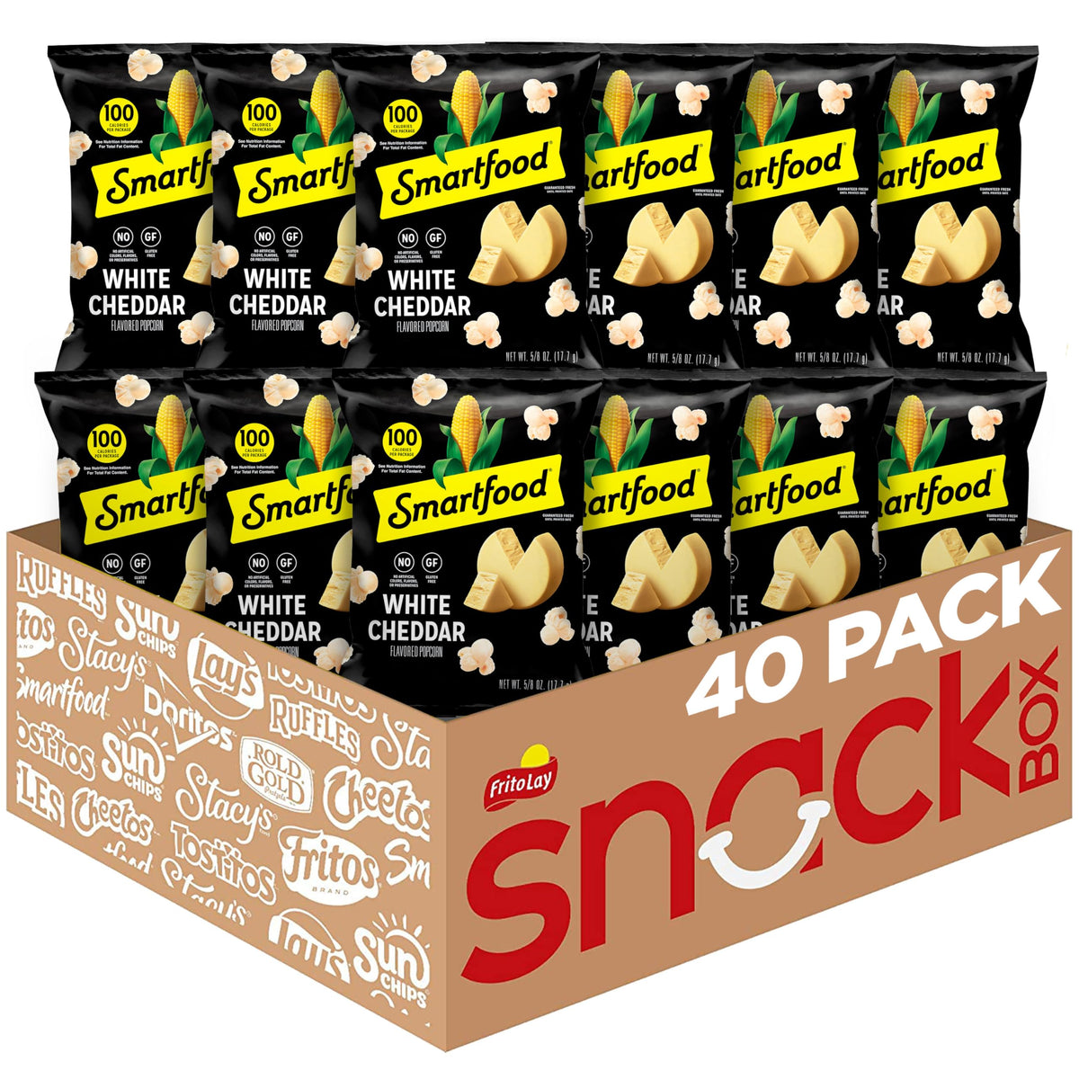 Smartfood White Cheddar / 0.63 Ounce (Pack of 40) / Smartfood Popped