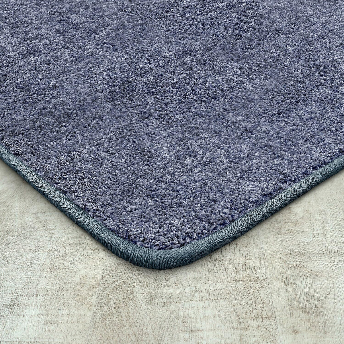 Endurance Solid Colored Area Rug in Color Glacier Blue by Joy Carpets – 4' x 6' (Rectangular), Polyester, Glacier Blue, Model 80N-04