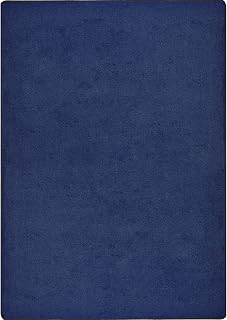 Joy Carpets Endurance Solid Colored Area Rug in Color Midnight Sky, 12' x 18'
