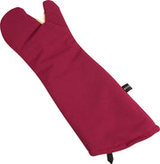 Carlisle FoodService Products Cool Touch Flame Conventional High Heat Intermittent Flame Protection up to 900°F Oven Mitt by San Jamar – 17", Fiber, Red, Model KT0218