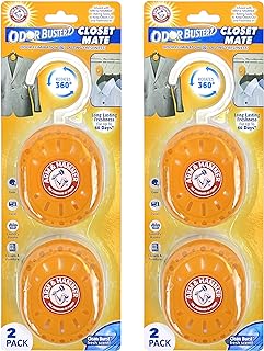 Arm & Hammer Odor Busterz Closet Mate, 4 Count Deodorizer (Pack of 9)
