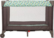Cosco Funsport Compact Portable Playard, Lightweight, Easy Set up, Foldable Baby Playpen with Carry Bag, Elephant Squares