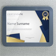 Officemate Verticalmate Certificate Holder, Slate Gray (29172)