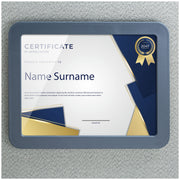 Verticalmate Certificate Holder by Officemate – Plastic, Gray, Model 29172