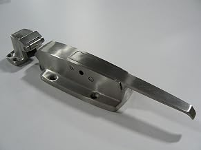 Component Hardware Flush to 3/8" Offset Satin Stainless Steel Heavy Duty Walk-in Cooler Latch