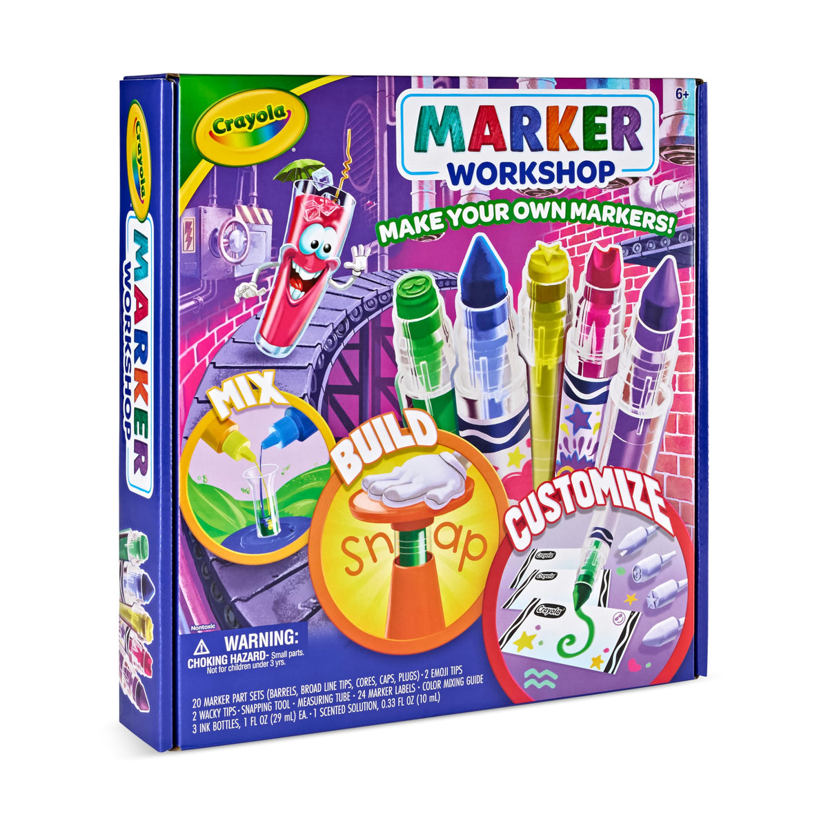 Marker Maker Kit for Kids (20 Markers) by Crayola – small, Plastic, Assorted, Model 747666