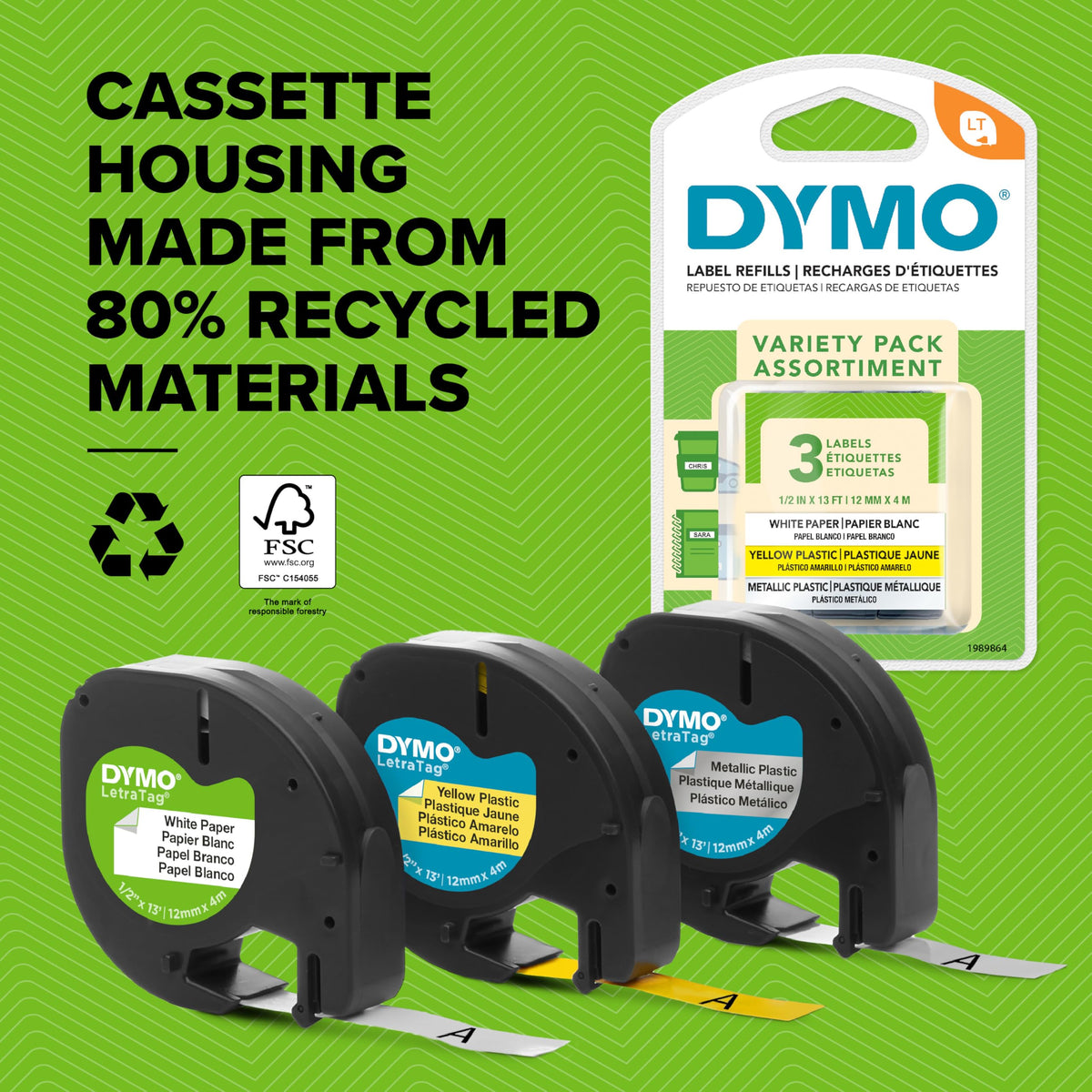 DYMO 1 / 12_millimeters / Iron-on Tape 1pk Labeling Tapes