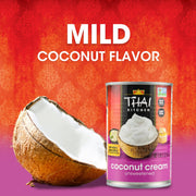 Unsweetened Coconut Cream by Thai Kitchen – 13.66 Fl Oz (Pack of 6), Stainless steel, Pack of 6, Model 737628010929