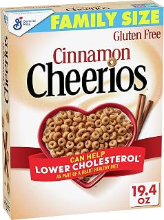 Cheerios Cinnamon Breakfast Cereal, Gluten Free, 19.4 oz