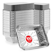 Stock Your Home 2 lb / 100 Pack / Silver Disposable Cookware