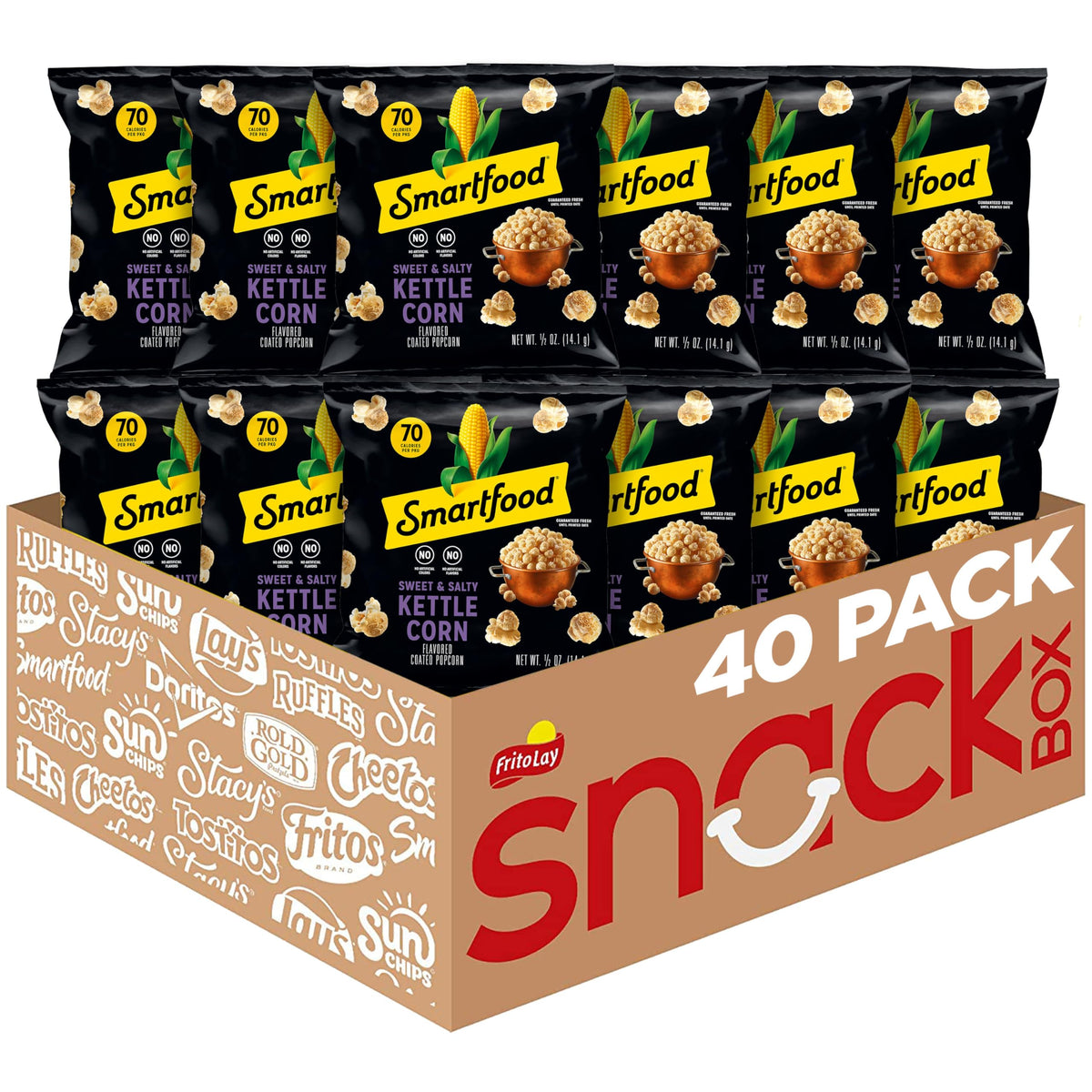 Smartfood Kettle-Corn / 0.5 Ounce (Pack of 40) / Smartfood Popped