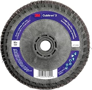 3M Cubitron 3 Flap Disc 1169F, 60+, 4-1/2 in x 5/8 in-11