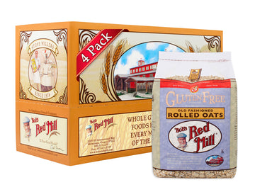 Gluten Free Old Fashioned Rolled Oats by Bob's Red Mill – 32 Ounce (Pack of 4), Pack of 4, Model 1982C324
