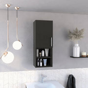 Madrid Medicine Cabinet by Tuhome – Small, Engineered Wood, Black, Model MLW7949