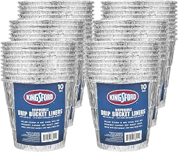 Kingsford Disposable Drip Bucket Liners, 5 Inch Top, 10 Count, 6-Pack