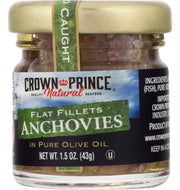 Natural Anchovy Fillets in Olive Oil by Crown Prince – 1.5 Ounce (Pack of 18), Pack of 18, Model 00831