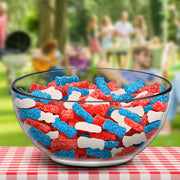 Red, White & Blue Soft & Chewy Gummy Candy, 12 Boxes | Bulk Candy by Sour Patch Kids – 3.1 Ounce (Pack of 12), Blue,Red,White