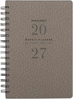 AT-A-GLANCE Signature Collection 2027 Weekly Monthly Planner, Gray, Small, 5 1/2" x 8 1/2"