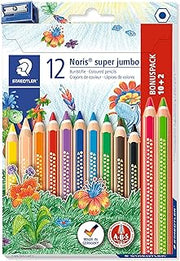 STAEDTLER 129 NC12P1 Colored Pencil Noris Super Jumbo