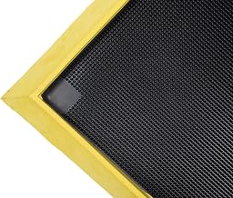 Notrax 351 Sani-Trax Plus Disinfectant Mat | Shoe Sanitizing Mat for Entryways, 32"x39", Black/Yellow, 351S3239YB