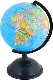 EXERZ 8" World Globe - Political Map Educational Earth Globe - English