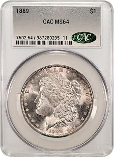 1889 Morgan Dollar CAC MS-64; Superb Premium Quality