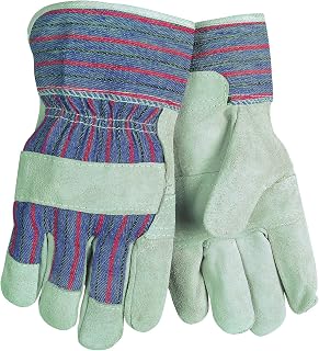 MCR Safety 1220SX Cow Leather Men's Gloves, Large, 1-Pair, Gray