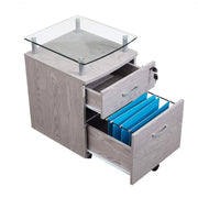 Techni Mobili Grey / Regular / Modern Vertical File Cabinets