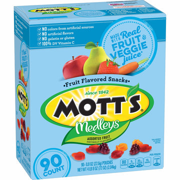 Medley Assorted Fruit Flavored Snacks (90 Count) by Mott's – Large, Model 1055728