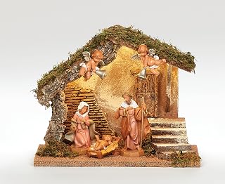 Fontanini by Roman 5pc Lighted Wedding Nativity Set, Religious Christmas Decoration