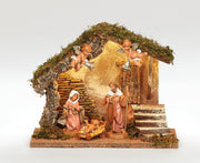 by Roman 5pc Lighted Wedding Nativity Set by Fontanini – Natural Wood, Moss, Bark, Polymer, Multicolor, Pack of 5, Model 54420