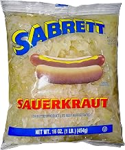 Sabrett Pushcart Style Shredded Sauerkraut | Kosher | 16 oz. 2 Pack