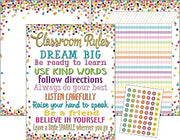 Teacher Created Resources Confetti Classroom Essentials Chart Pack (6881)