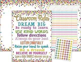 Teacher Created Resources Confetti Classroom Essentials Chart Pack (6881)