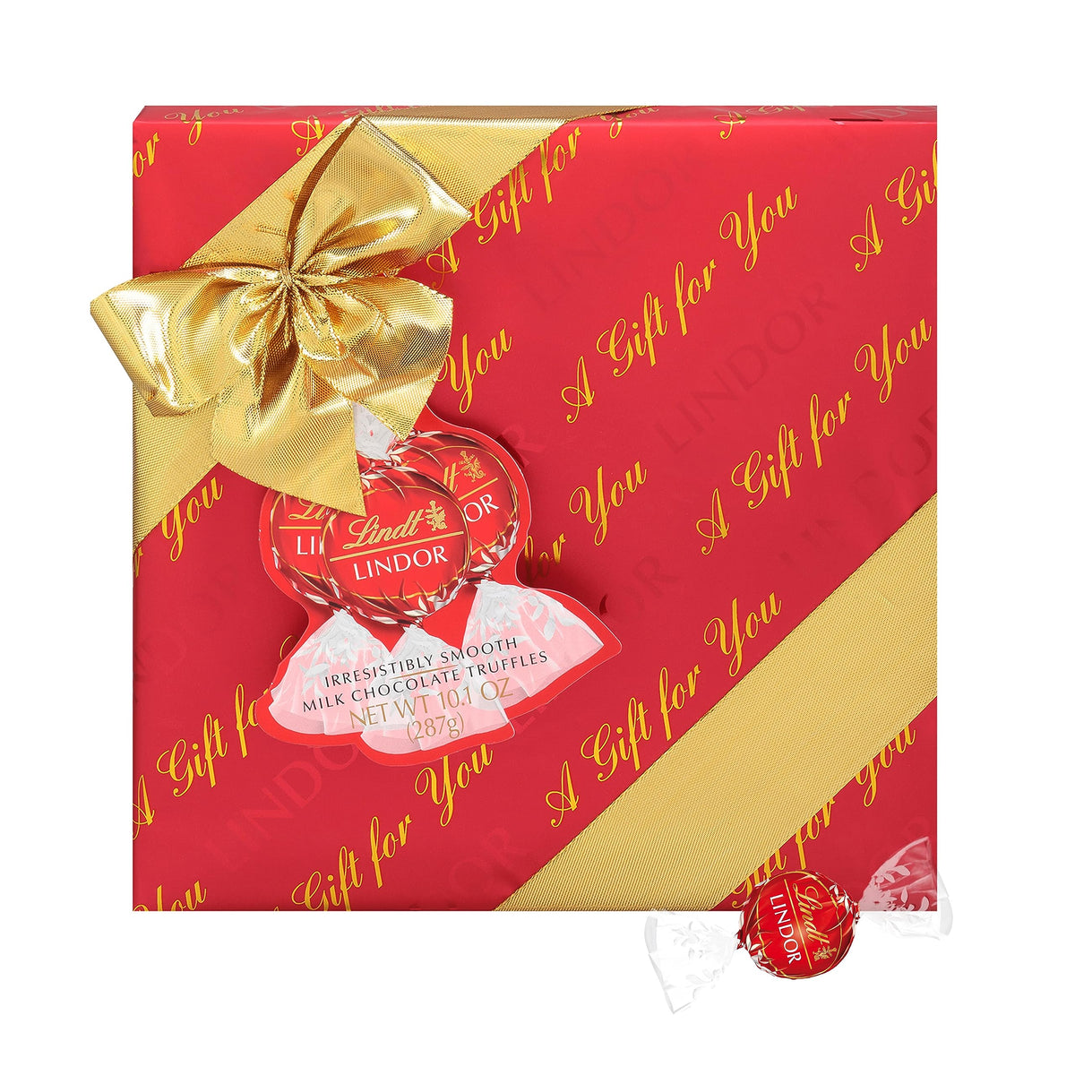 Lindt Milk Chocolate / 10.1 Ounce (Pack of 1) / Holiday Milk Chocolate Candy Holiday Box Assortment Boxes