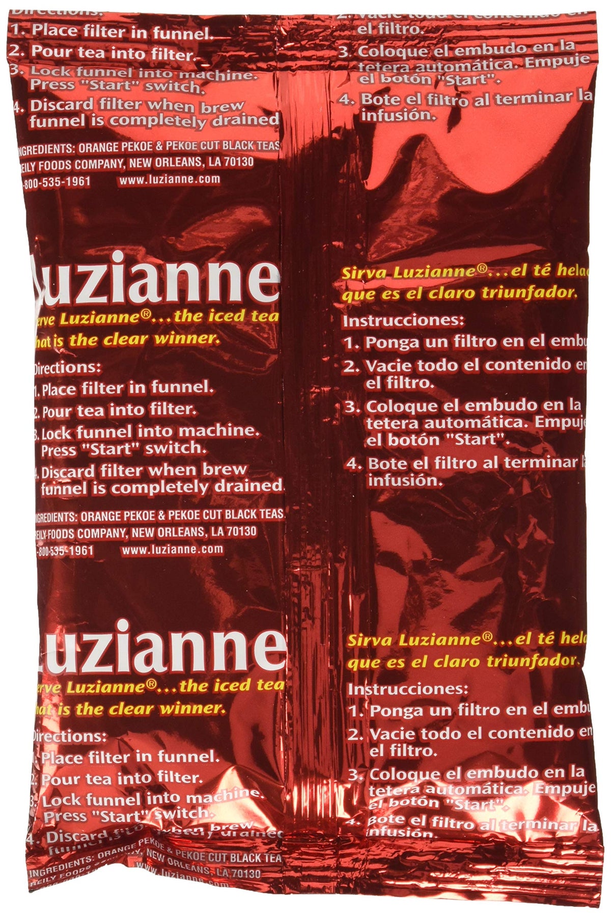 Luzianne Fresh Brewed Iced Tea by Reily Foods – 4 Ounces, Pack of 32, Model 47900303640