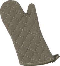 15" Green Sage Commercial Oven Mitt by Winco – 15", Fabric, Sage Green, Model OMF-15