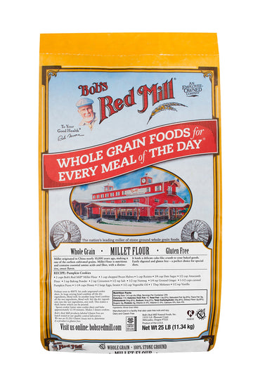 Millet Flour by Bob's Red Mill – 25 Pound (Pack of 1), Model 1296B25