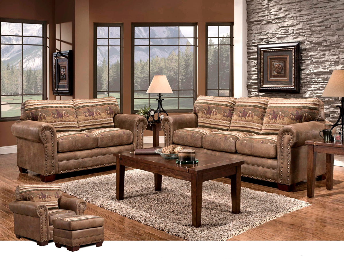 American Furniture Classics Wild Horses Tapestry / Traditional / 1 Sofas & Couches
