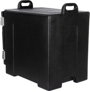 Cateraide Front Loading Insulated Food Pan Carrier by Carlisle FoodService Products – 5 Pan Capacity, 2.5 inches, Plastic, Black, Model PC300N03