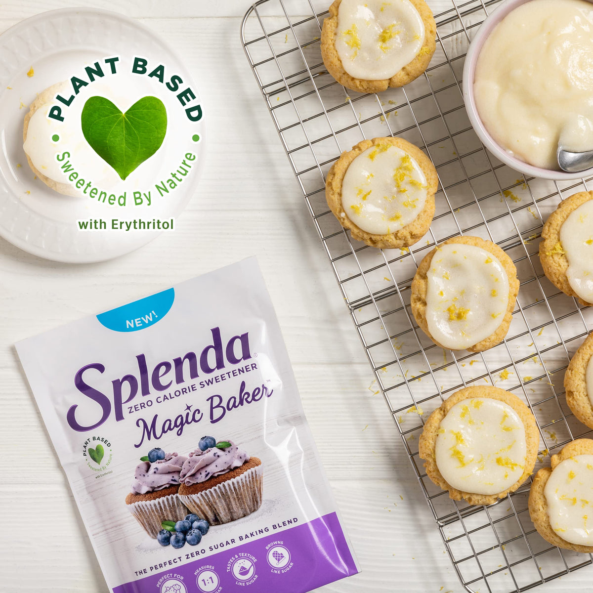 SPLENDA White / 16 Ounce (Pack of 6) / 1 Stevia