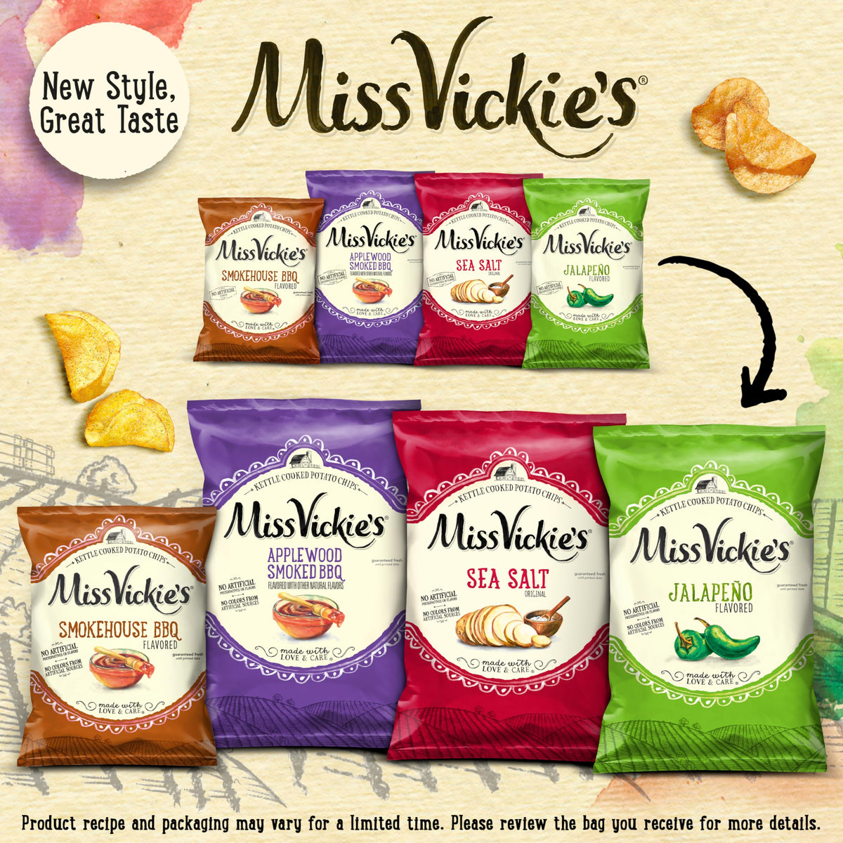 Kettle Cooked Potato Chips by Miss Vickie's – 38.5 Ounce (Pack of 1)