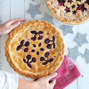 Nordic Ware 13.94 x 13.63 x 0.25 inch / Stars & Cherries Pie Top Cutter / Red Cookie Cutters