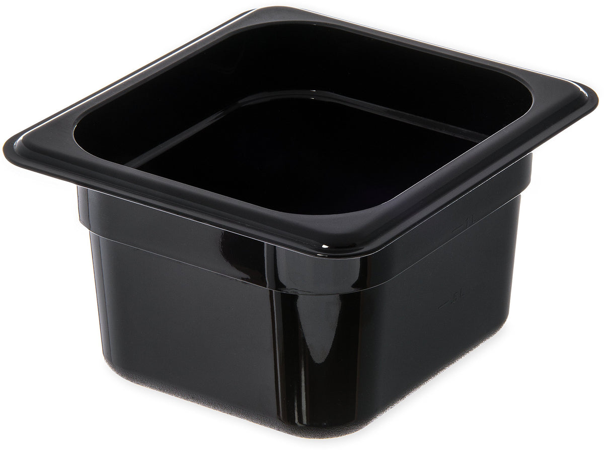 Carlisle FoodService Products Black / 4 Inches / Pack of 6 Storage & Transport